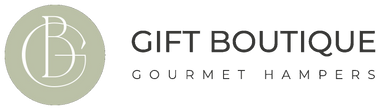 Logo of Gift Boutique Gourmet Hampers with a circular design element on a white background