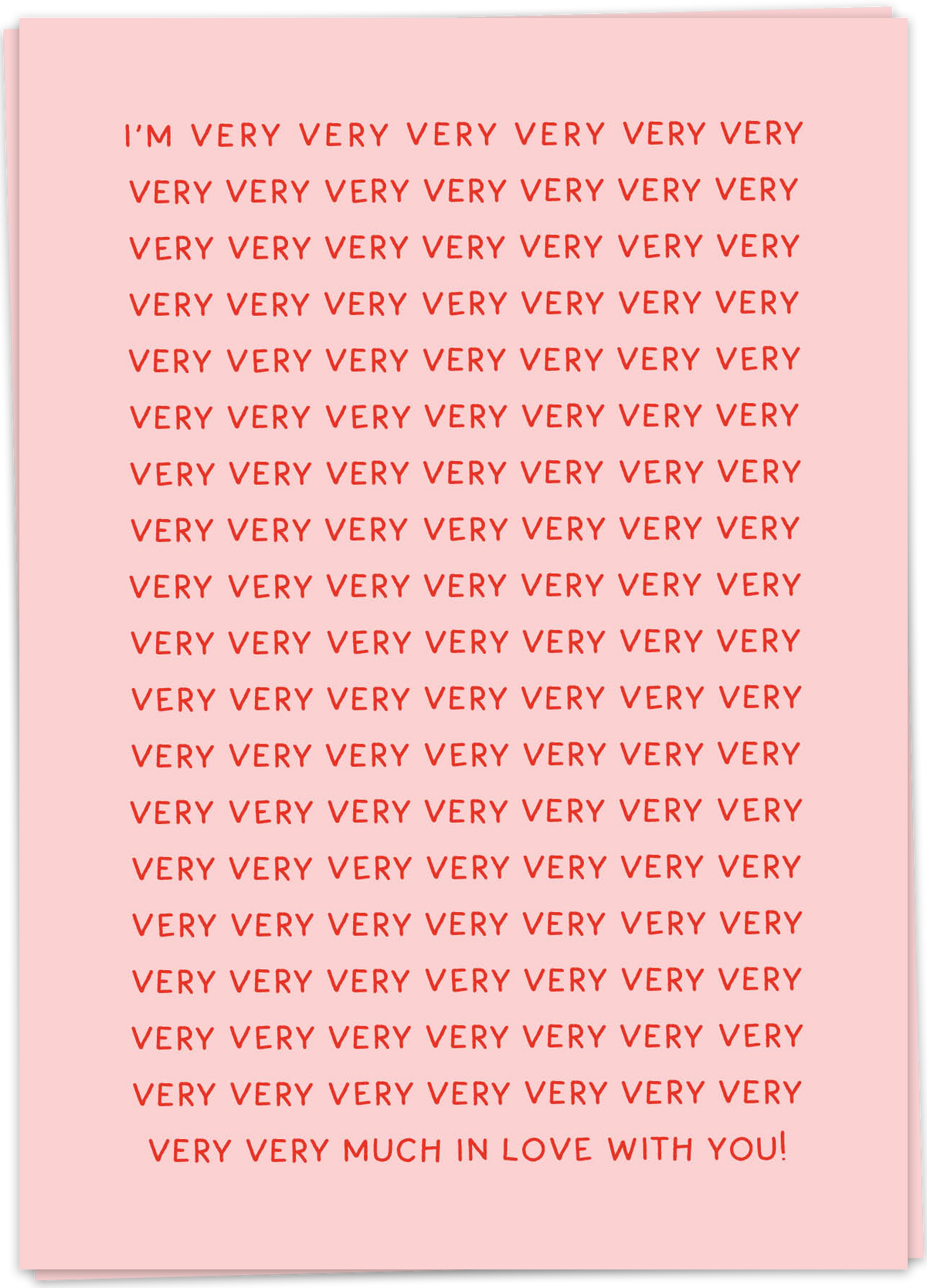 Greeting Card "Very Very Very Much"