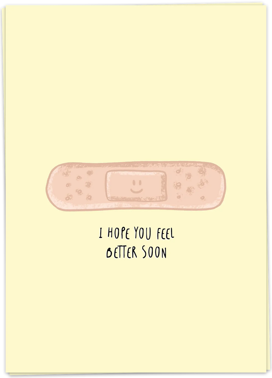 Tarjeta de Felicitación "Get Well Soon"
