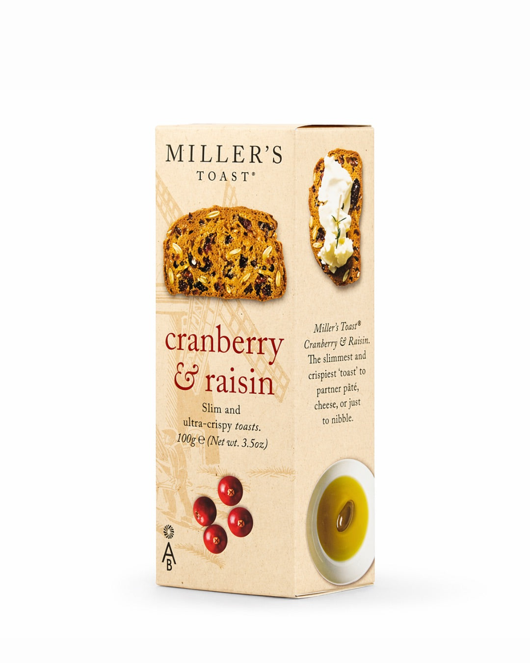 Miller’s Toast Cranberry 100g