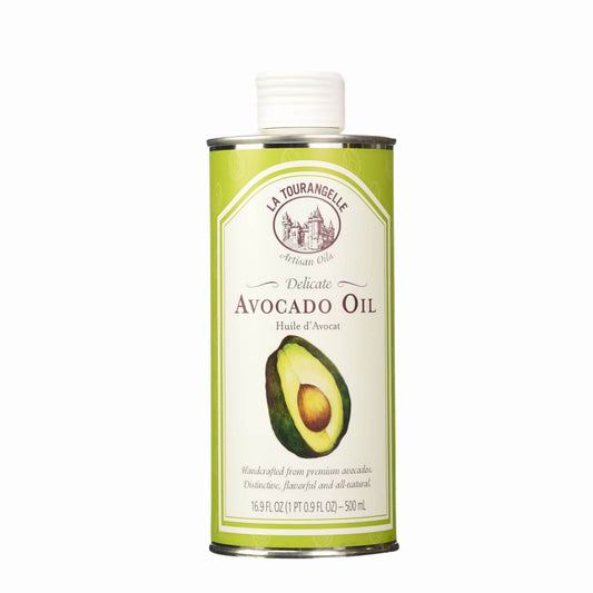 Can of La Tourangelle Avocado Oil on a white background