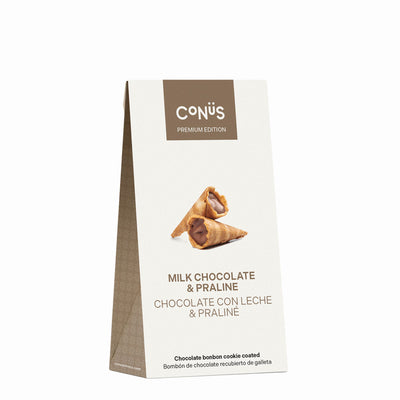 Conüs Premium Edition Milk Chocolate and Hazelnut Praline Cookies, 70g