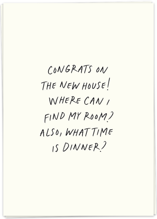 Greeting Card "House Room Dinner"
