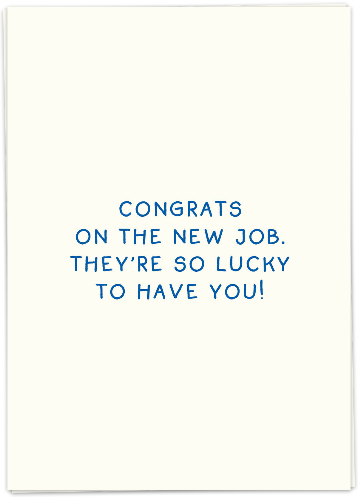 Greeting Card "Job Card"