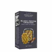 Verduijn's Black Pepper Cracker packaging on a white background