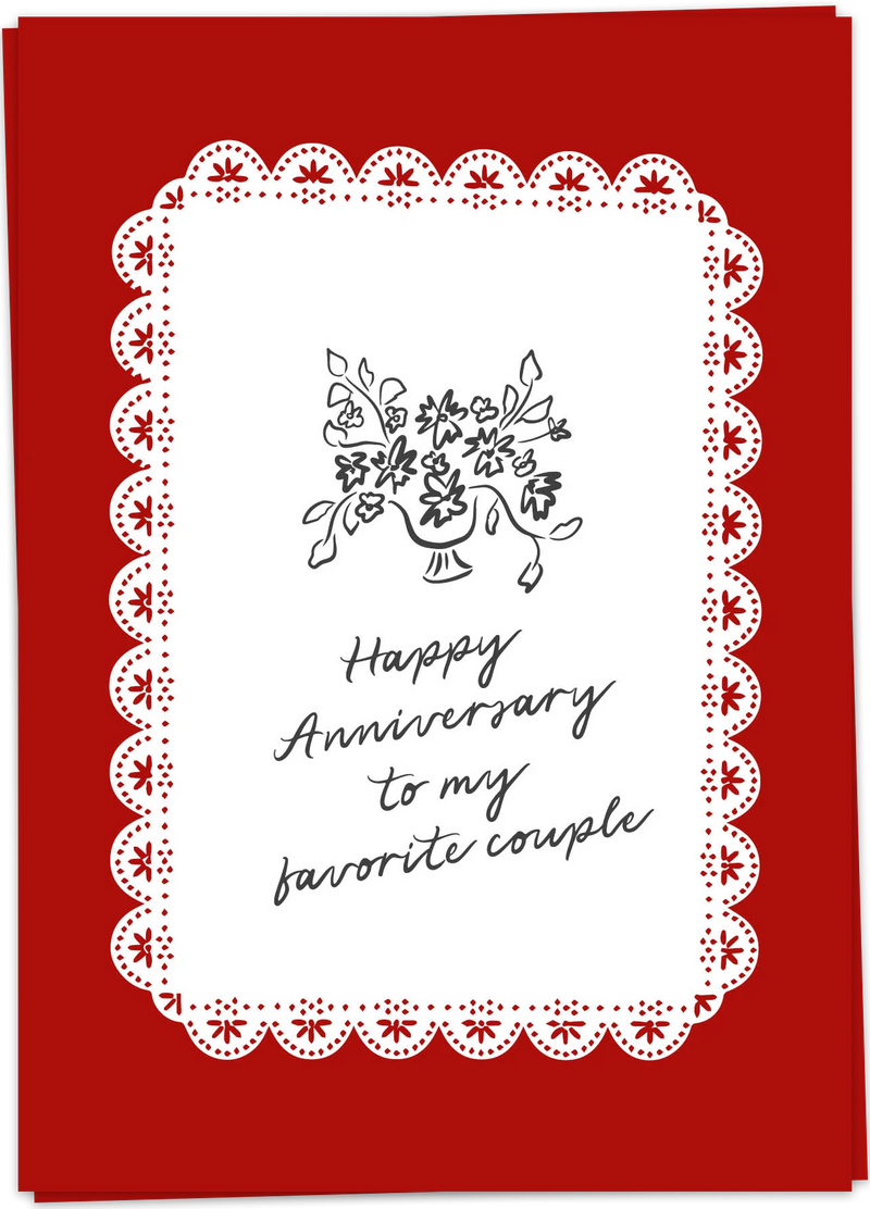 Greeting Card "Anniversary Fave Couple"