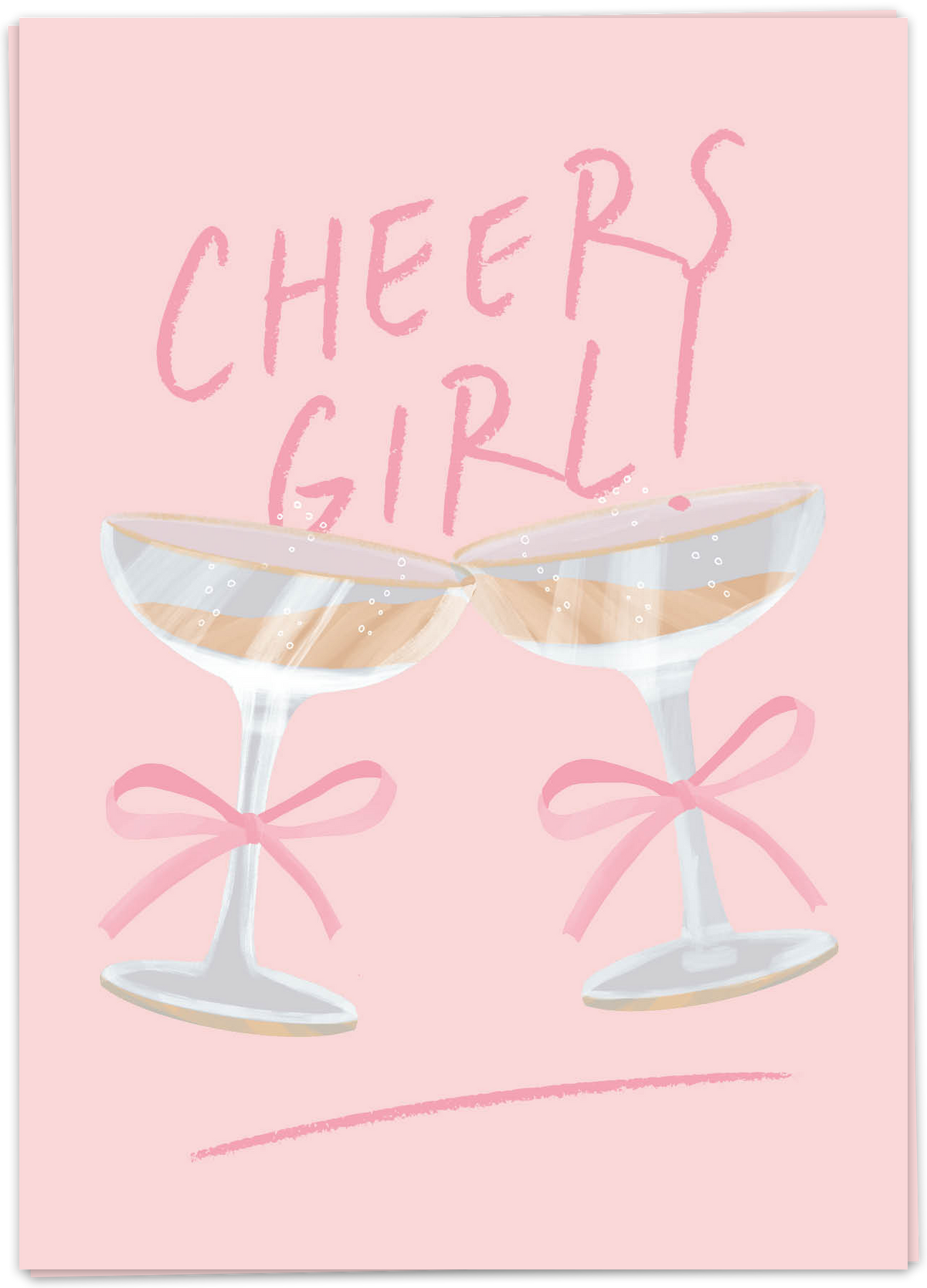 Tarjeta de felicitación "Cheers Girl"