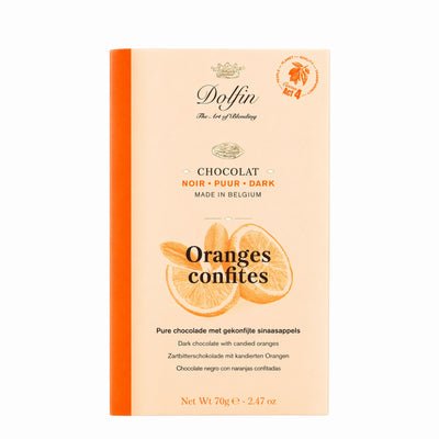 Dark Chocolate with Candied Orange, 70g