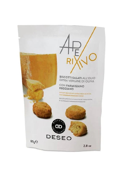 Deseo Salted Crackers with Olive Oil & Parmesan 80g