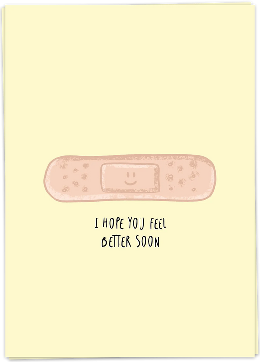 Tarjeta de felicitación "Get Well Soon"