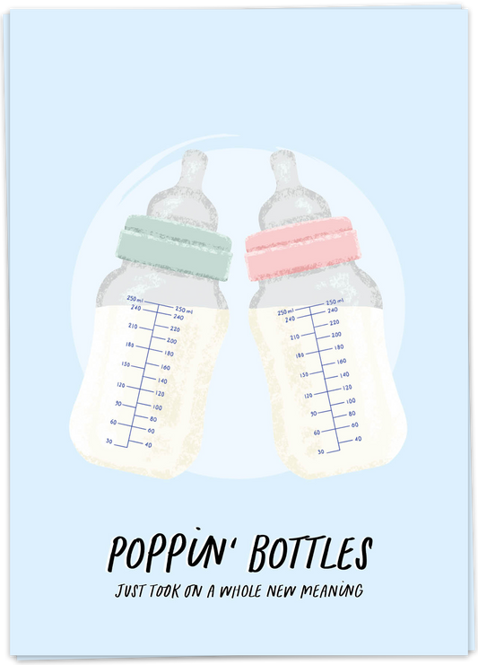 Greeting Card "Poppin’ Bottles"